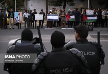 تجمع اعتراضی مقابل سفارت اردن