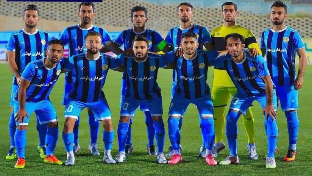 شهرداری نوشهر با گل ثانیه‌های پایانی سه پله درجدول لیگ یک صعود کرد