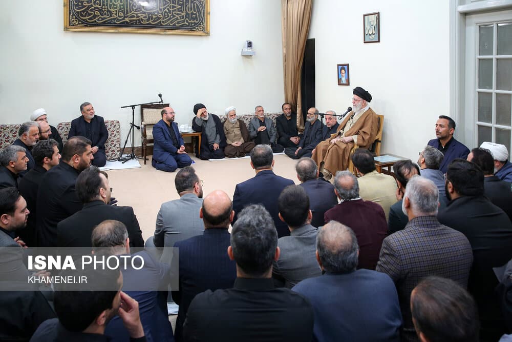 مجلس عزاداری سالروز شهادت حضرت امام جعفر صادق (ع) با حضور رهبر انقلاب