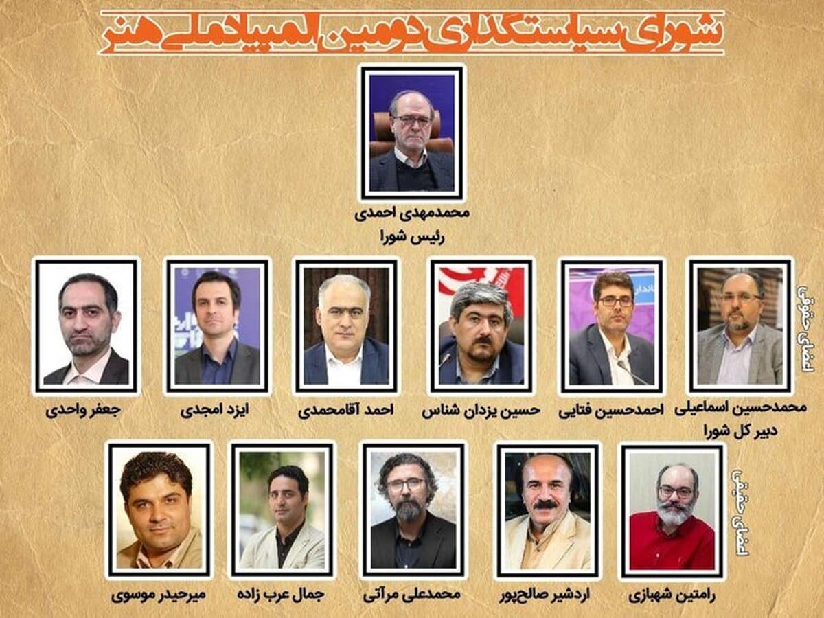 اعضای شورای سیاستگذاری المپیاد هنر منصوب شدند