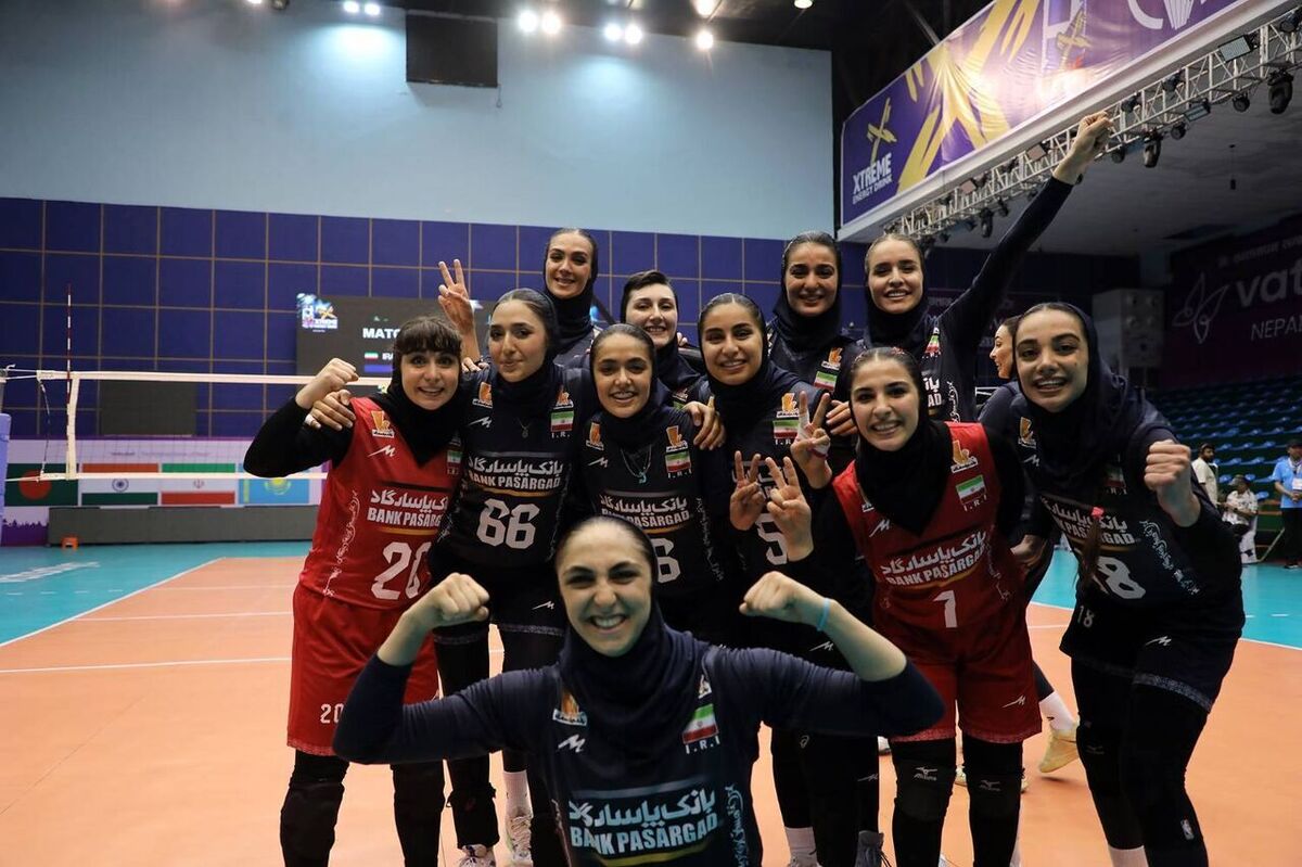 قهرمانی زنان والیبال ایران در آسیای مرکزی